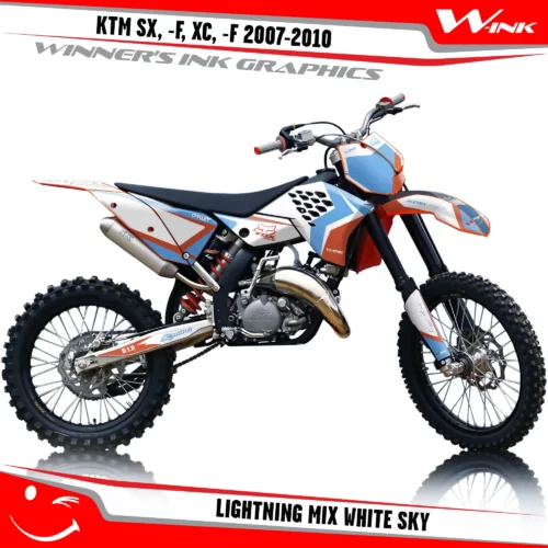 KTM-SX,-F-XC,-F-2007-2008-2009-2010-graphics-kit-and-decals-Lightning-Mix-White-Sky