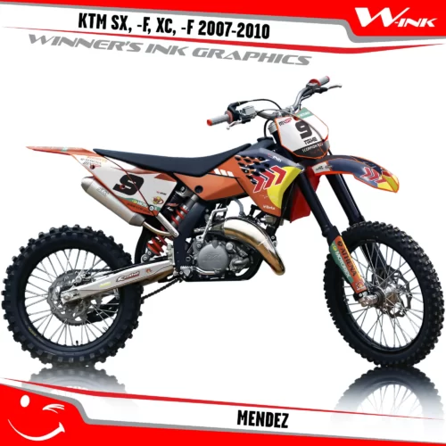 KTM-SX,-F-XC,-F-2007-2008-2009-2010-graphics-kit-and-decals-Mendez