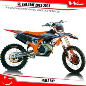 SX-F-250-450-2023-2024graphics-kit-and-decals-with-design-Fable-Black-Sky