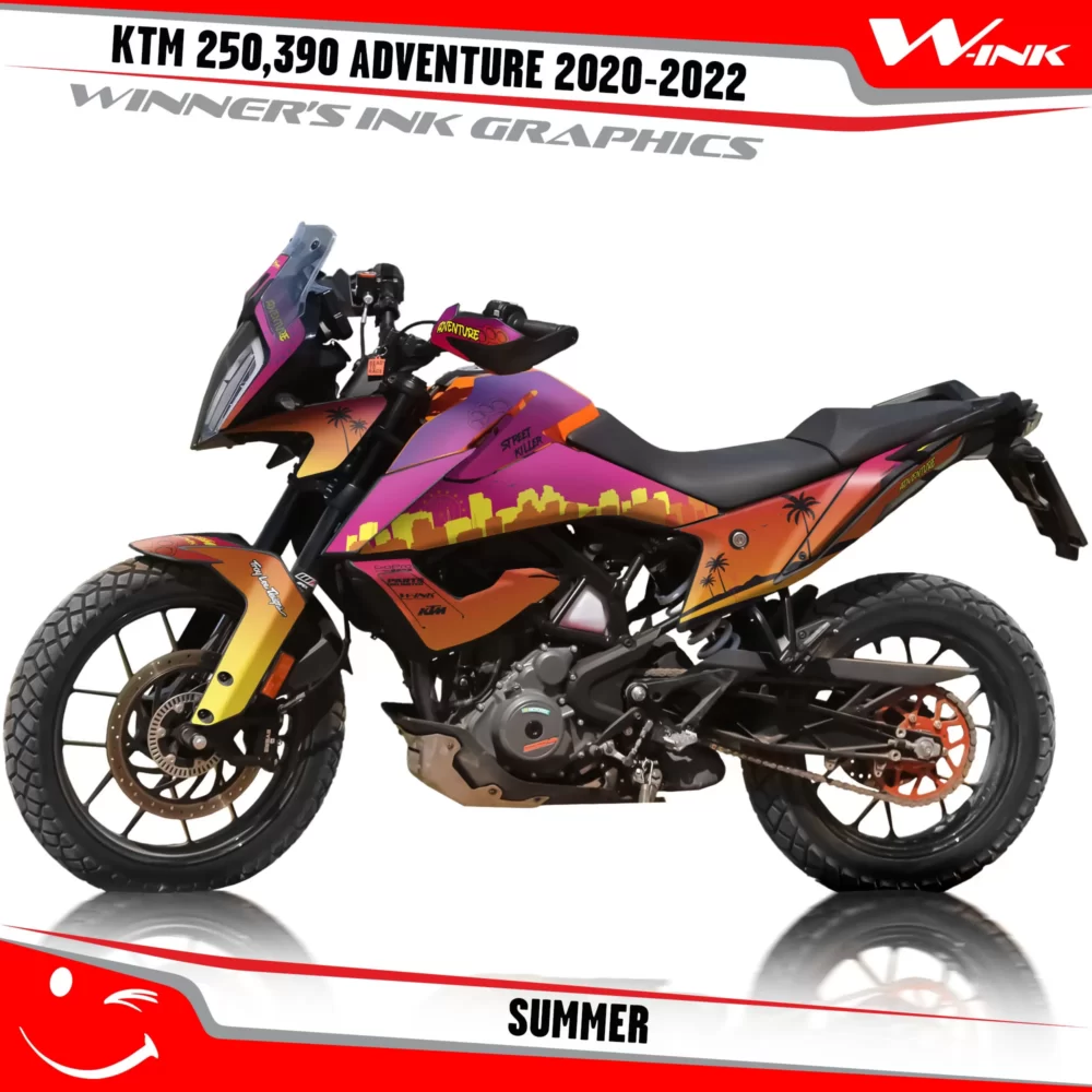 Adventure-250-390-2020-2021-2022-graphics-kit-and-decals-with-designs-Summer