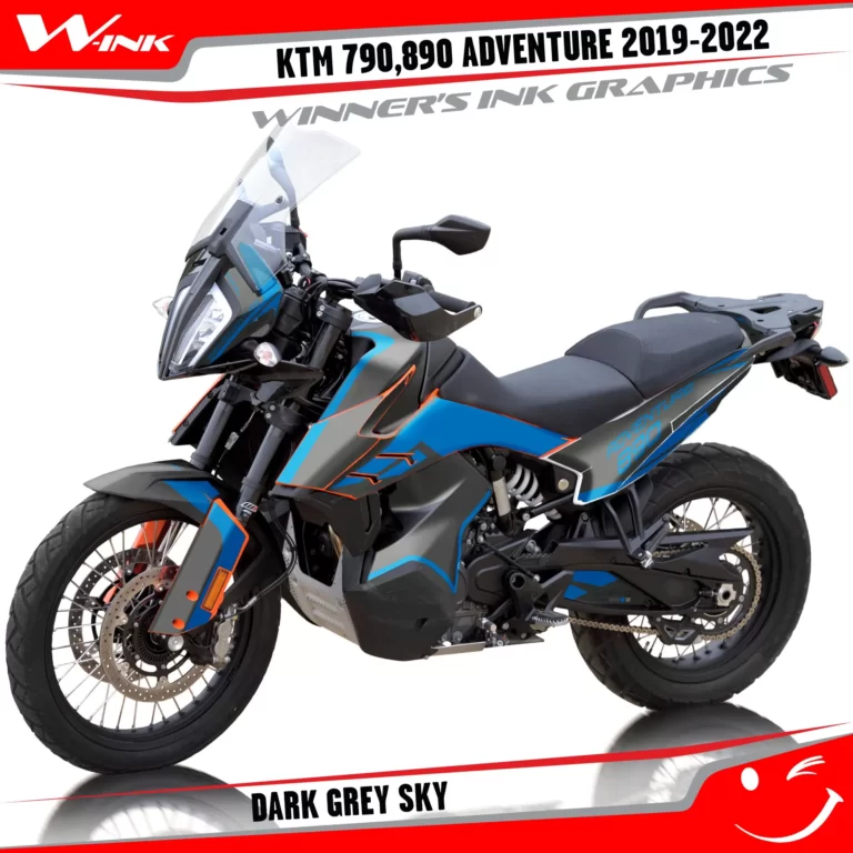 Adventure-790-890-2019-2020-2021-2022-graphics-kit-and-decals-with-designs-Dark-Grey-Sky