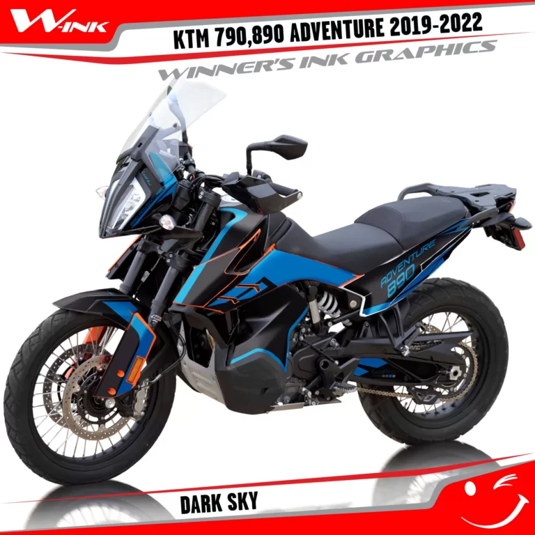 Adventure-790-890-2019-2020-2021-2022-graphics-kit-and-decals-with-designs-Dark-Sky