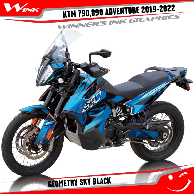 Adventure-790-890-2019-2020-2021-2022-graphics-kit-and-decals-with-designs-Geometry-Sky-Black