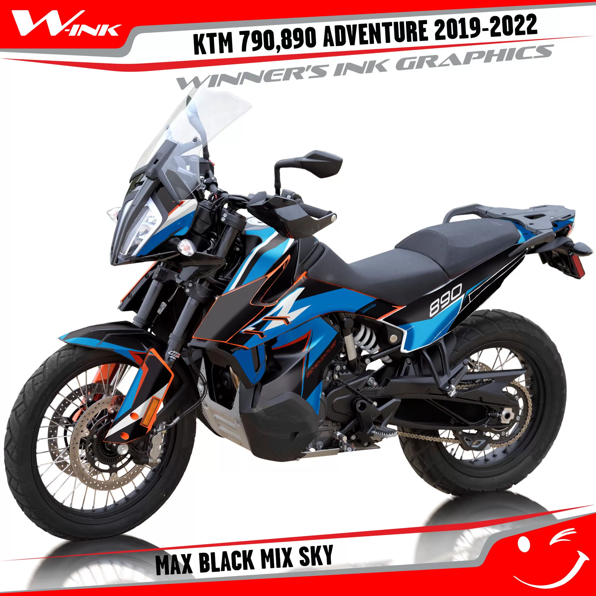 Adventure-790-890-2019-2020-2021-2022-graphics-kit-and-decals-with-designs-Max-Black-Mix-Sky