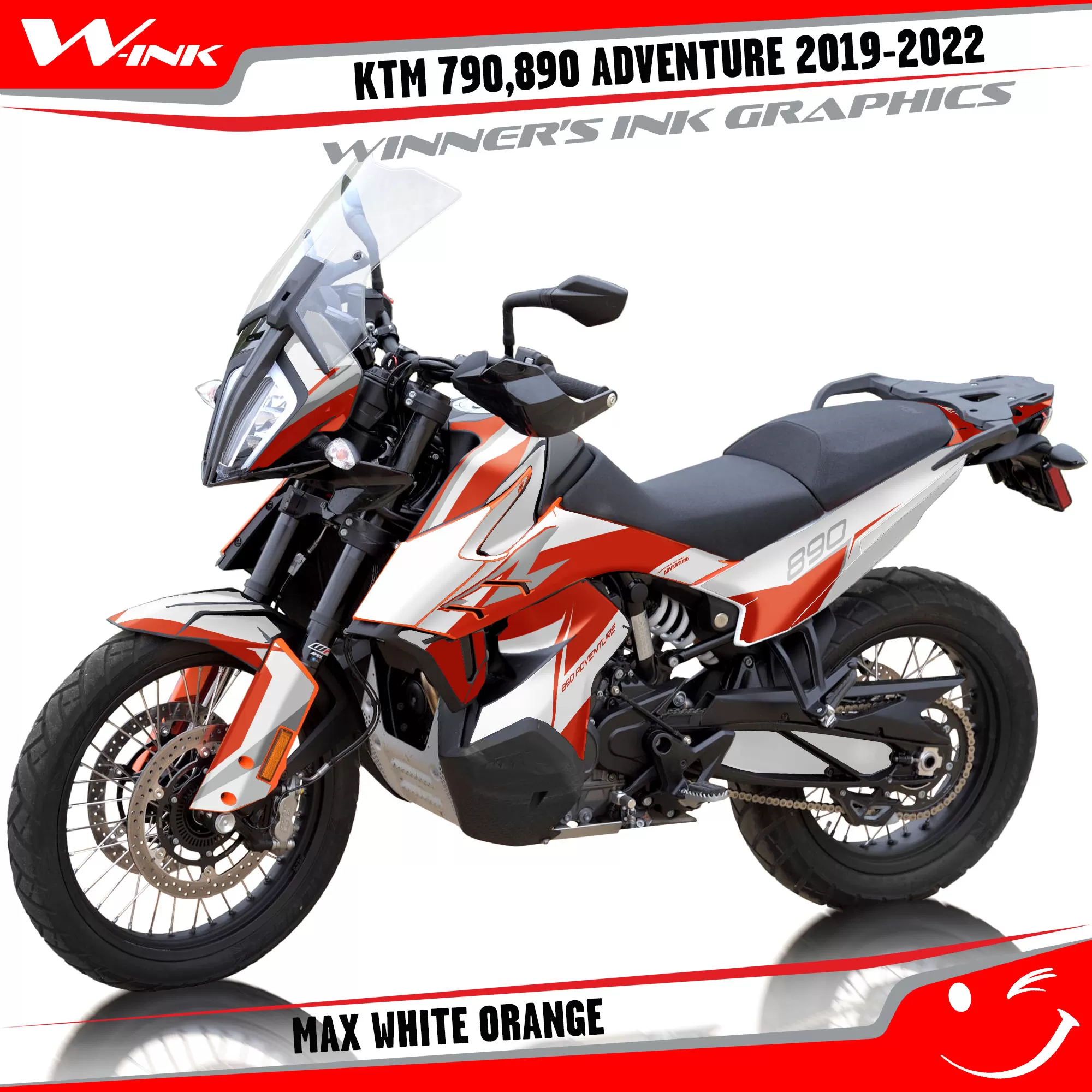 Adventure-790-890-2019-2020-2021-2022-graphics-kit-and-decals-with-designs-Max-White-Orange
