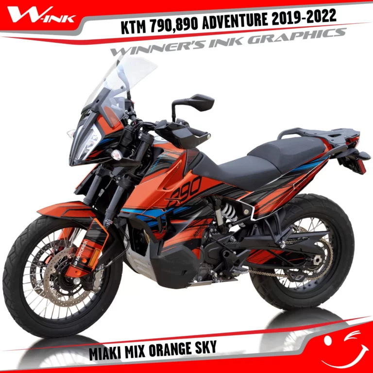 Adventure-790-890-2019-2020-2021-2022-graphics-kit-and-decals-with-designs-Miaki-Mix-Orange-Sky