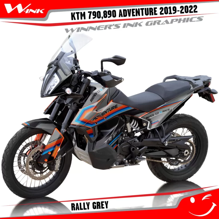 Adventure-790-890-2019-2020-2021-2022-graphics-kit-and-decals-with-designs-Rally-Grey