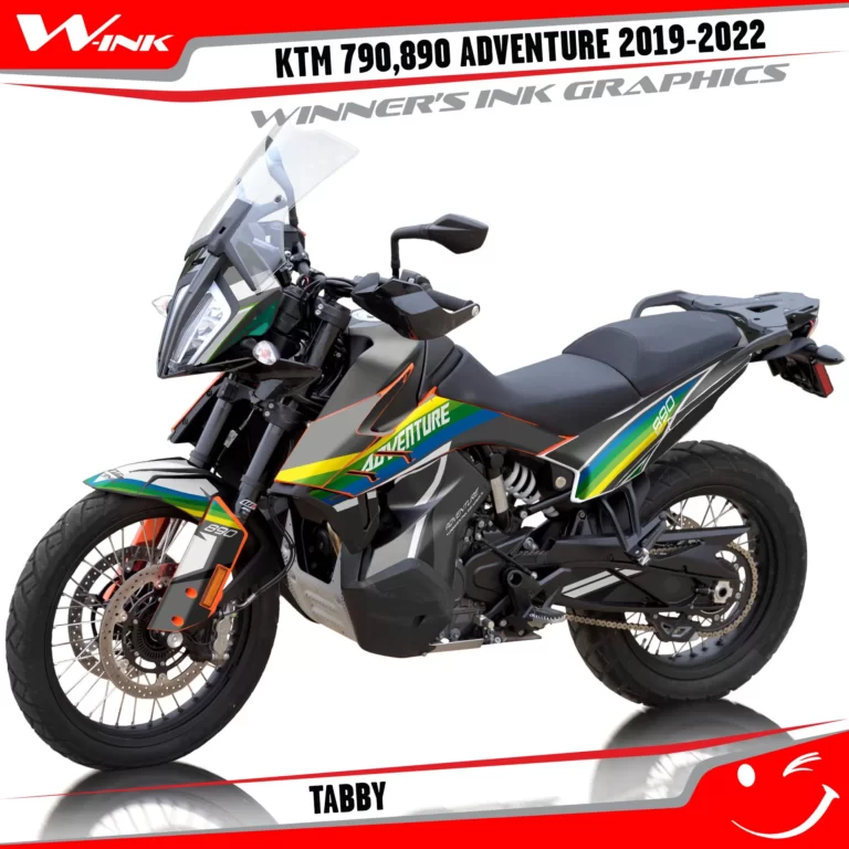 Adventure-790-890-2019-2020-2021-2022-graphics-kit-and-decals-with-designs-Tabby