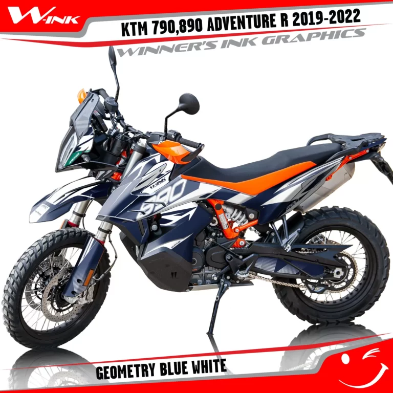 Adventure-R-790-890-2019-2020-2021-2022-graphics-kit-and-decals-with-designs-Geometry-Blue-White
