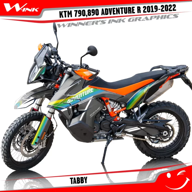 Adventure-R-790-890-2019-2020-2021-2022-graphics-kit-and-decals-with-designs-Tabby