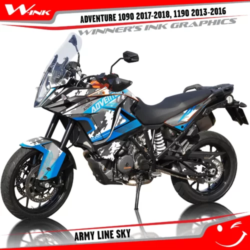 KTM-Adventure-1090-2017-2018-2019-1190-2013-2014-2015-2016-graphics-kit-and-decals-with-designs-Army-Line-Sky