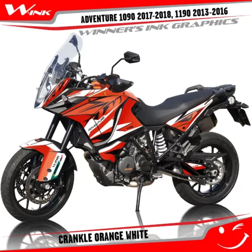 KTM-Adventure-1090-2017-2018-2019-1190-2013-2014-2015-2016-graphics-kit-and-decals-with-designs-Crankle-Orange-White