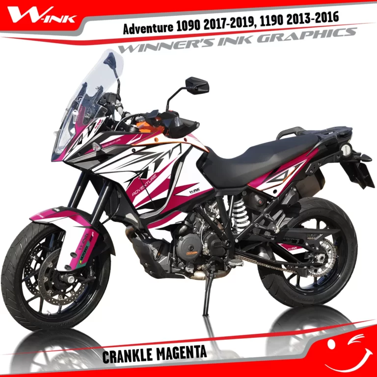 KTM-Adventure-1090-2017-2018-2019-1190-2013-2014-2015-2016-graphics-kit-and-decals-with-designs-Crankle-White-Magenta