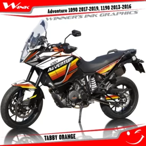 KTM-Adventure-1090-2017-2018-2019-1190-2013-2014-2015-2016-graphics-kit-and-decals-with-designs-Tabby-Black-Orange2