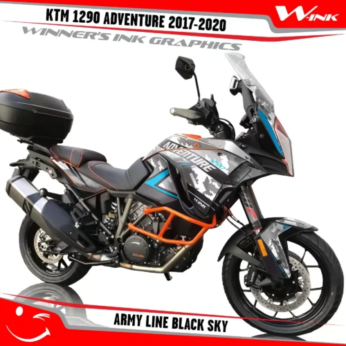 KTM-Adventure-1290-2017-2018-2019-2020-graphics-kit-and-decals-Army-Line-Black-Sky