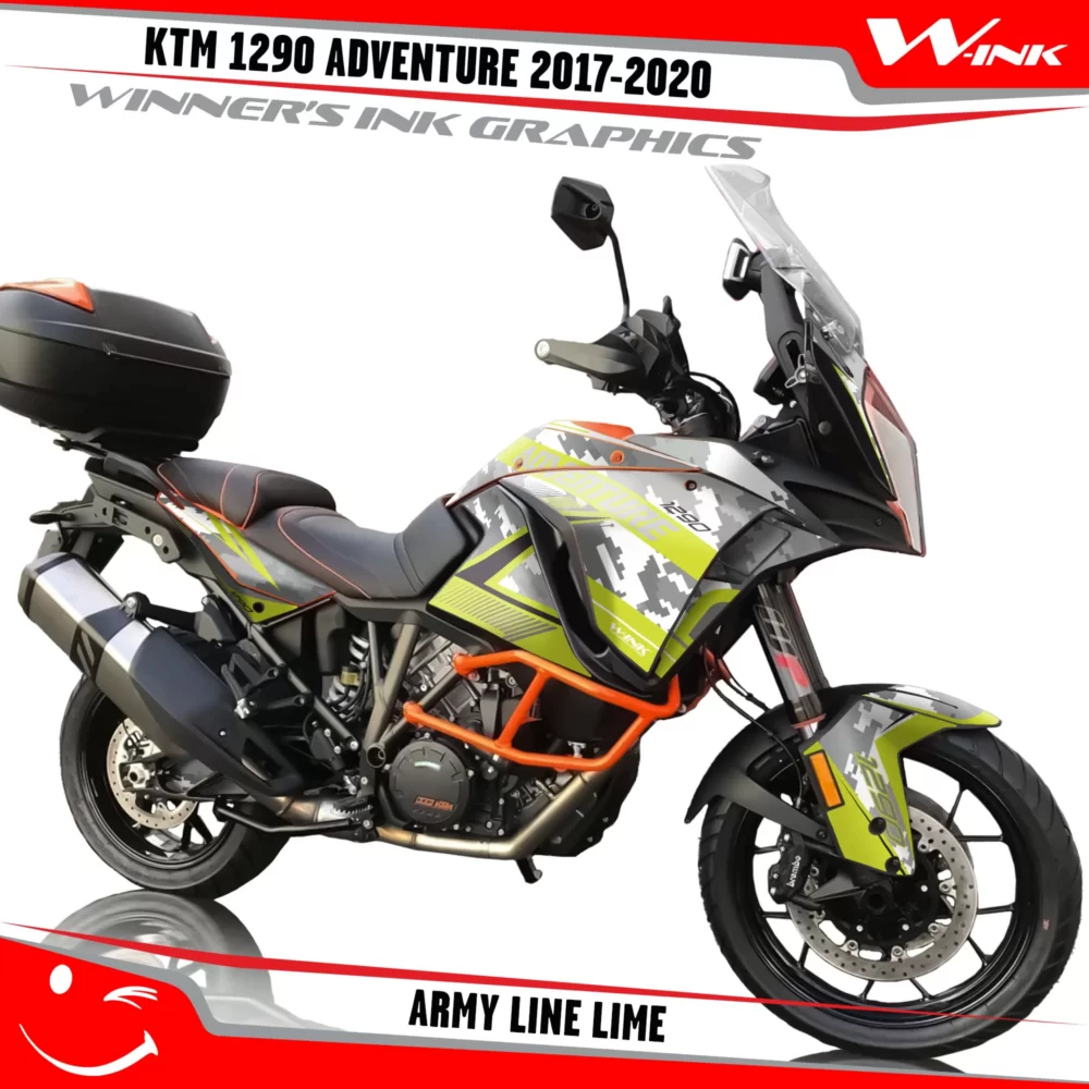 KTM-Adventure-1290-2017-2018-2019-2020-graphics-kit-and-decals-Army-Line-Lime