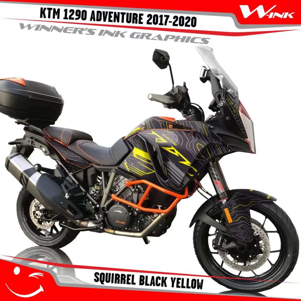 KTM-Adventure-1290-2017-2018-2019-2020-graphics-kit-and-decals-Squirrel-Black-Yellow