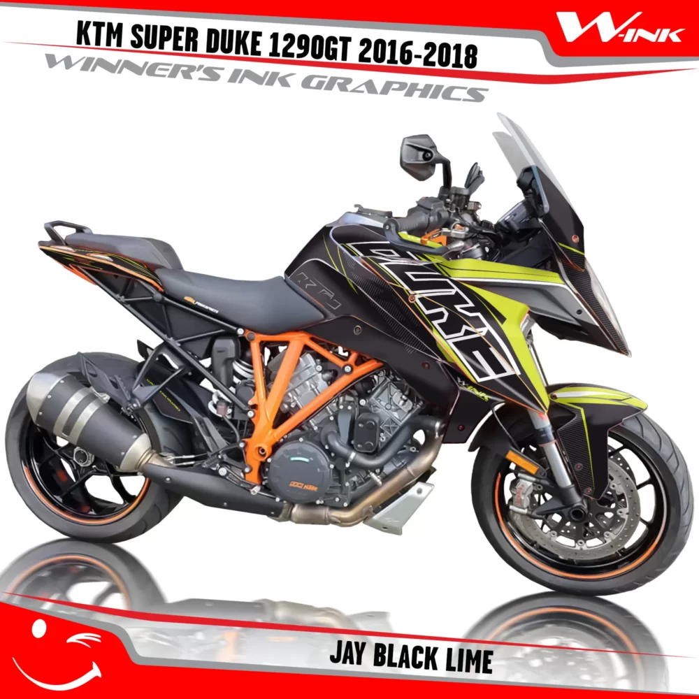 KTM-SUPER-DUKE-1290-GT-2016-2017-2018-graphics-kit-and-decals-Jay-Black-Lime