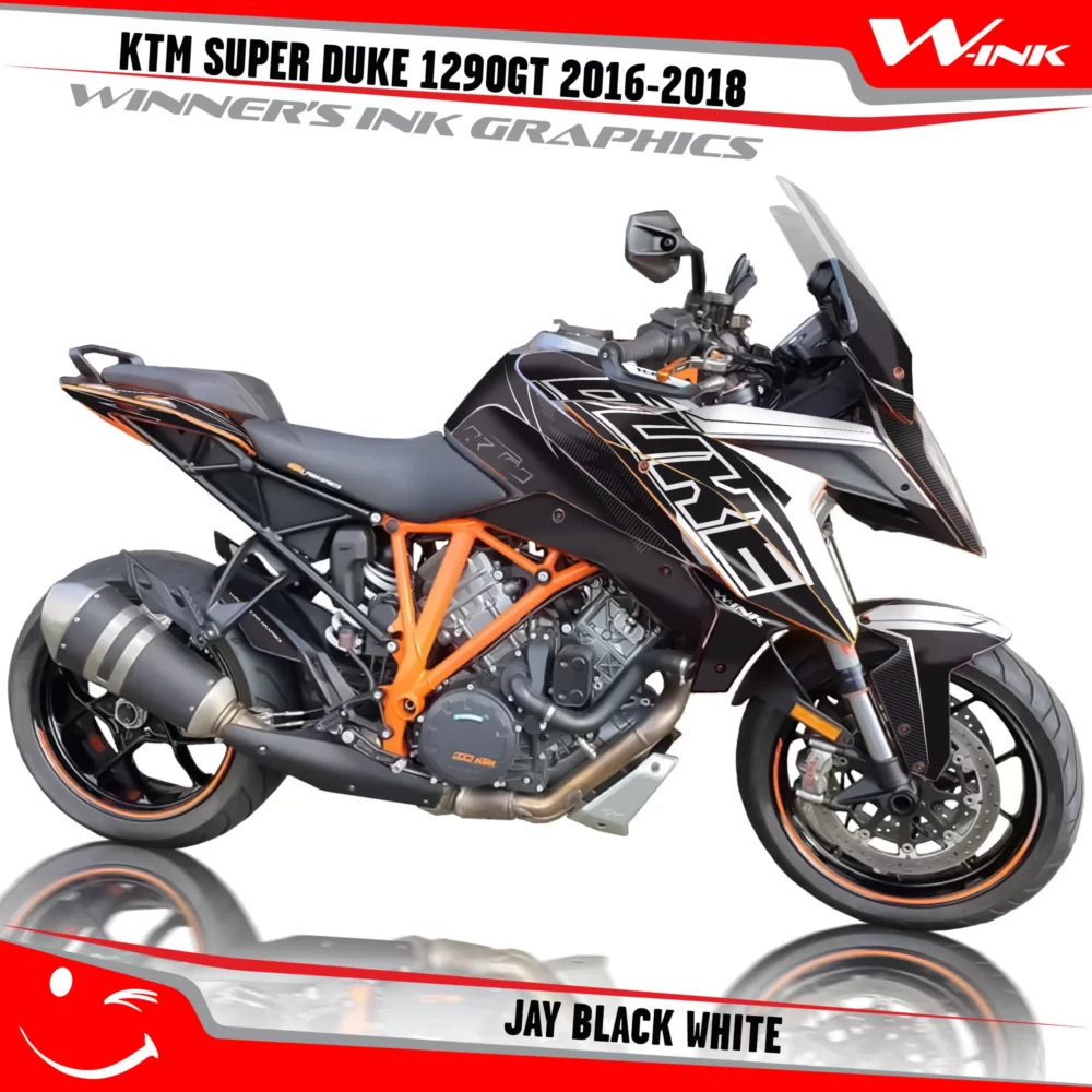 KTM-SUPER-DUKE-1290-GT-2016-2017-2018-graphics-kit-and-decals-Jay-Black-White
