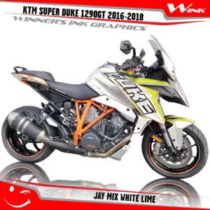 KTM-SUPER-DUKE-1290-GT-2016-2017-2018-graphics-kit-and-decals-Jay Mix-White-Lime