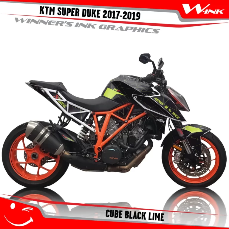 KTM-SUPER-DUKE-2017-2018-2019-graphics-kit-and-decals-Cube-Black-Lime
