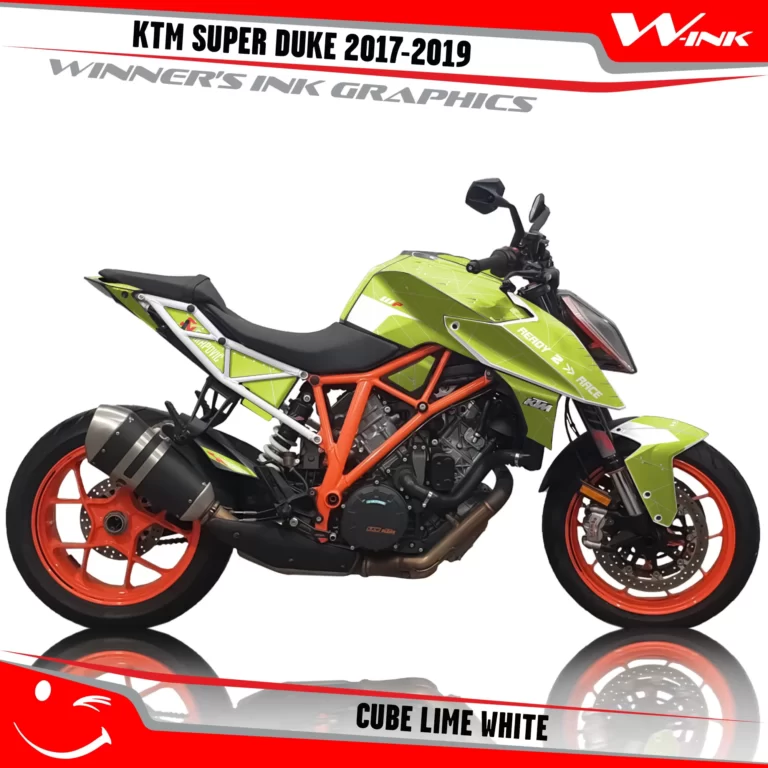 KTM-SUPER-DUKE-2017-2018-2019-graphics-kit-and-decals-Cube-Lime-White