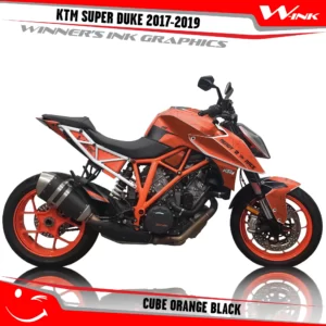 KTM-SUPER-DUKE-2017-2018-2019-graphics-kit-and-decals-Cube-Orange-Black