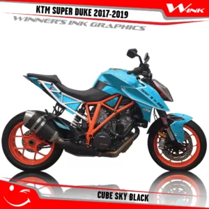 KTM-SUPER-DUKE-2017-2018-2019-graphics-kit-and-decals-Cube-Sky-Black