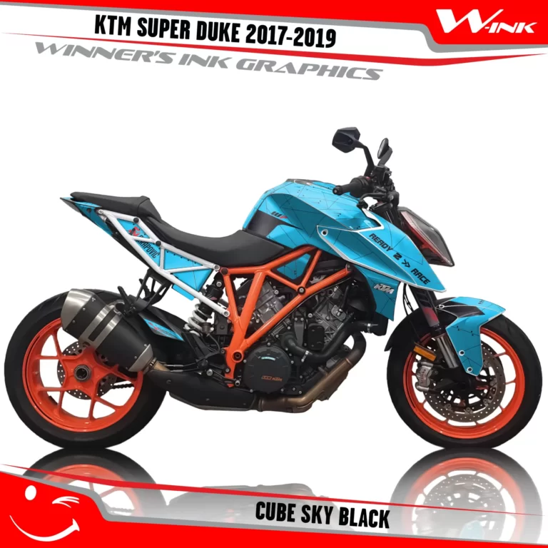 KTM-SUPER-DUKE-2017-2018-2019-graphics-kit-and-decals-Cube-Sky-Black