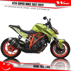 KTM-SUPER-DUKE-2017-2018-2019-graphics-kit-and-decals-Dark-Full-Lime