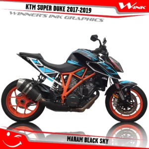 KTM-SUPER-DUKE-2017-2018-2019-graphics-kit-and-decals-Maram-Black-Sky