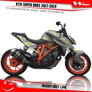 KTM-SUPER-DUKE-2017-2018-2019-graphics-kit-and-decals-Maram-Grey-Lime