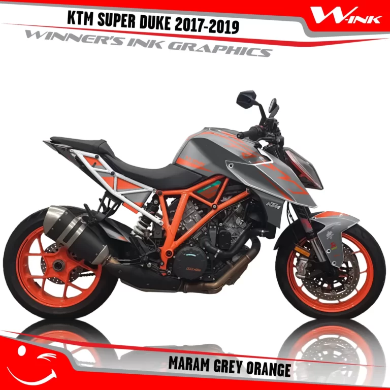 KTM-SUPER-DUKE-2017-2018-2019-graphics-kit-and-decals-Maram-Grey-Orange