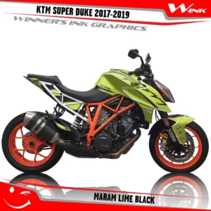 KTM-SUPER-DUKE-2017-2018-2019-graphics-kit-and-decals-Maram-Lime-Black
