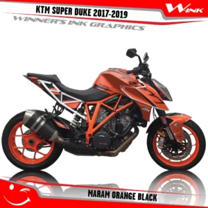 KTM-SUPER-DUKE-2017-2018-2019-graphics-kit-and-decals-Maram-Orange-Black