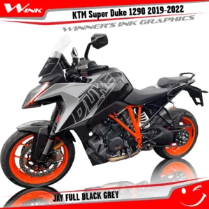 KTM-SUPERDUKE-1290GT-2019-2020-2021-2022-graphics-kit-and-decals-Jay-Full-Black-Grey