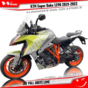 KTM-SUPERDUKE-1290GT-2019-2020-2021-2022-graphics-kit-and-decals-Jay-Full-White-Lime