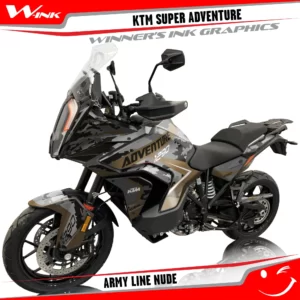 KTM-Super-Adventure-S-2021-2022-graphics-kit-and-decals-with-designs-Army-Line-Nude