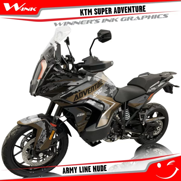 KTM-Super-Adventure-S-2021-2022-graphics-kit-and-decals-with-designs-Army-Line-Nude