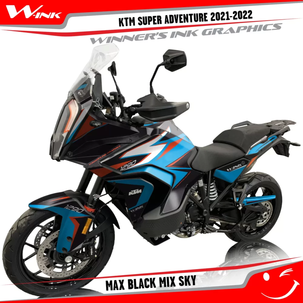 KTM-Super-Adventure-S-2021-2022-graphics-kit-and-decals-with-designs-Max-Black-Mix-Sky
