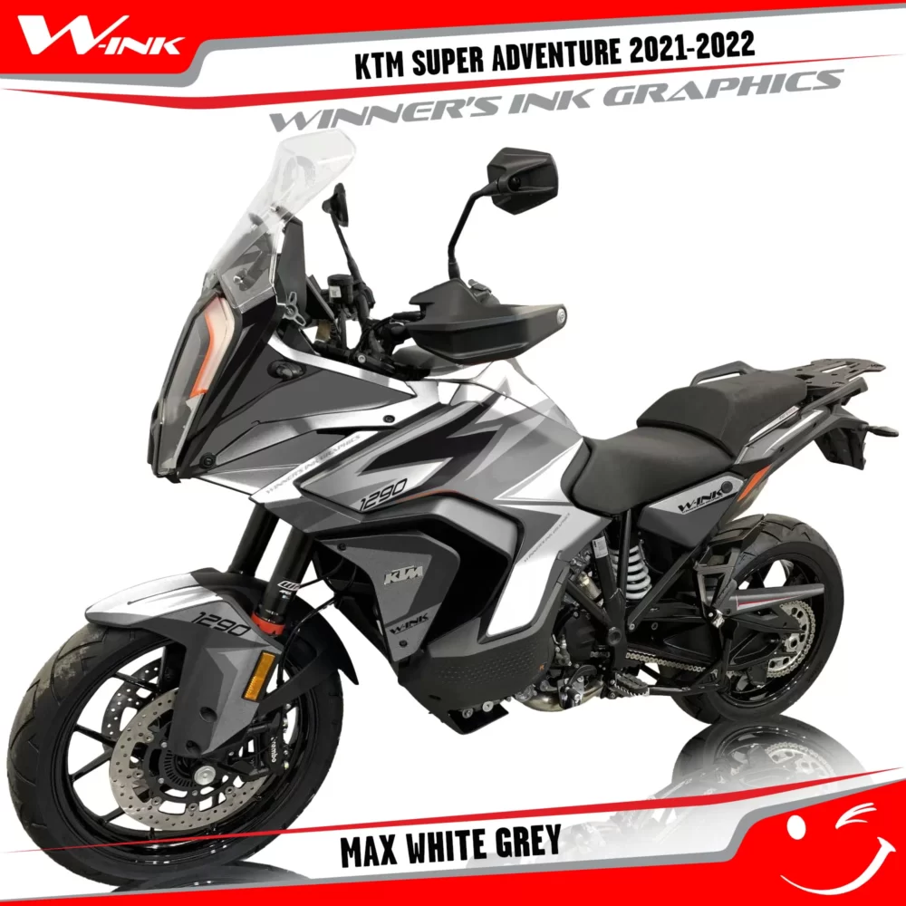 KTM-Super-Adventure-S-2021-2022-graphics-kit-and-decals-with-designs-Max-White-Grey