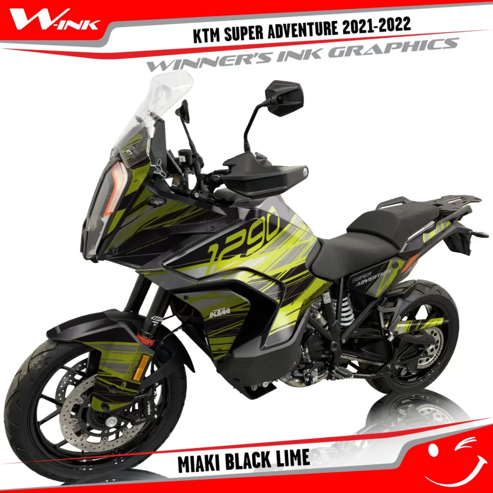 KTM-Super-Adventure-S-2021-2022-graphics-kit-and-decals-with-designs-Miaki-Black-Lime