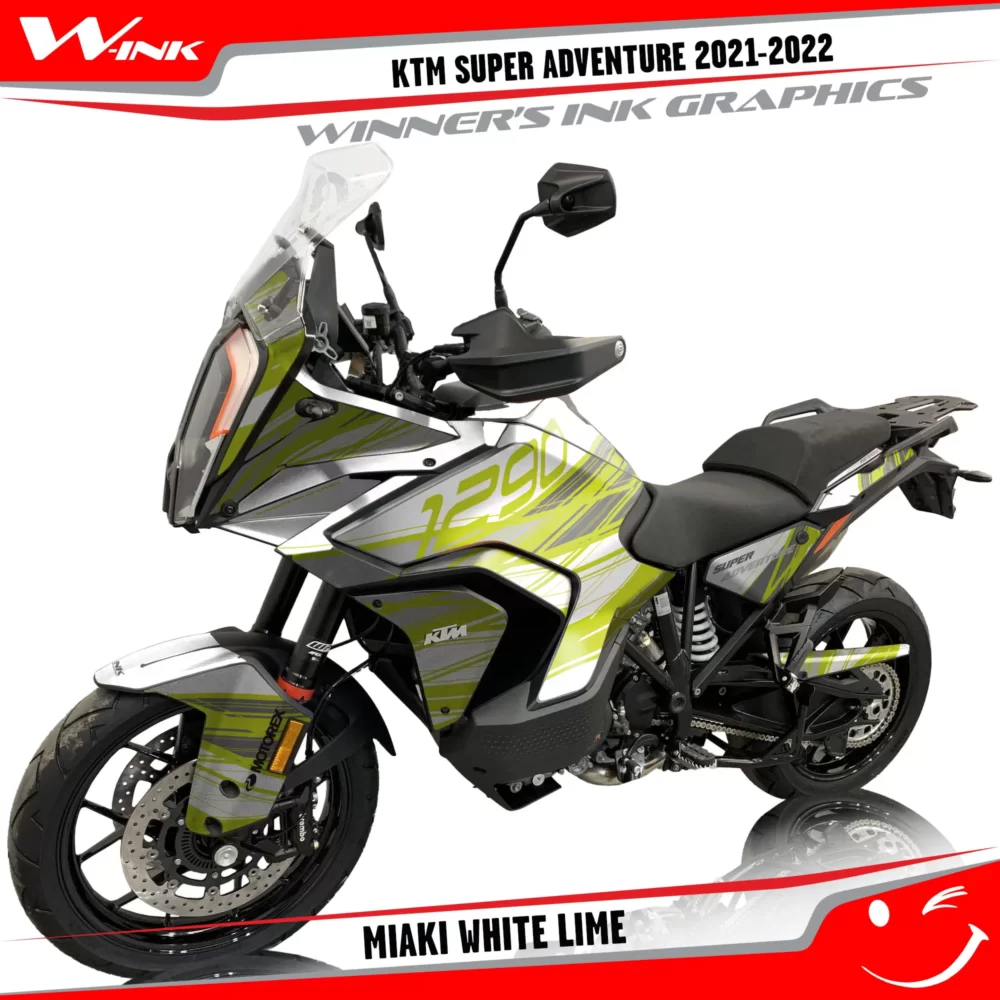 KTM-Super-Adventure-S-2021-2022-graphics-kit-and-decals-with-designs-Miaki-White-Lime