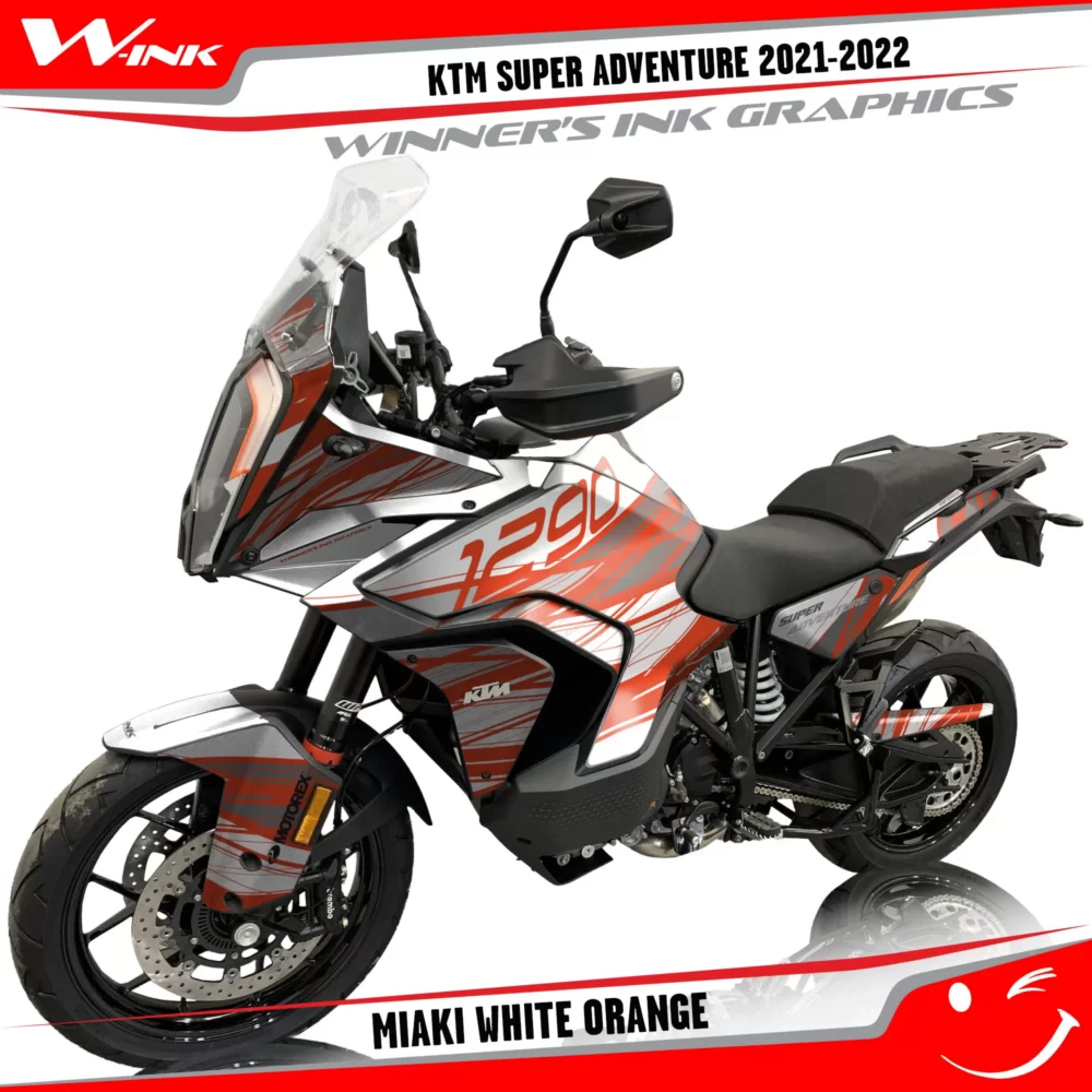 KTM-Super-Adventure-S-2021-2022-graphics-kit-and-decals-with-designs-Miaki-White-Orange