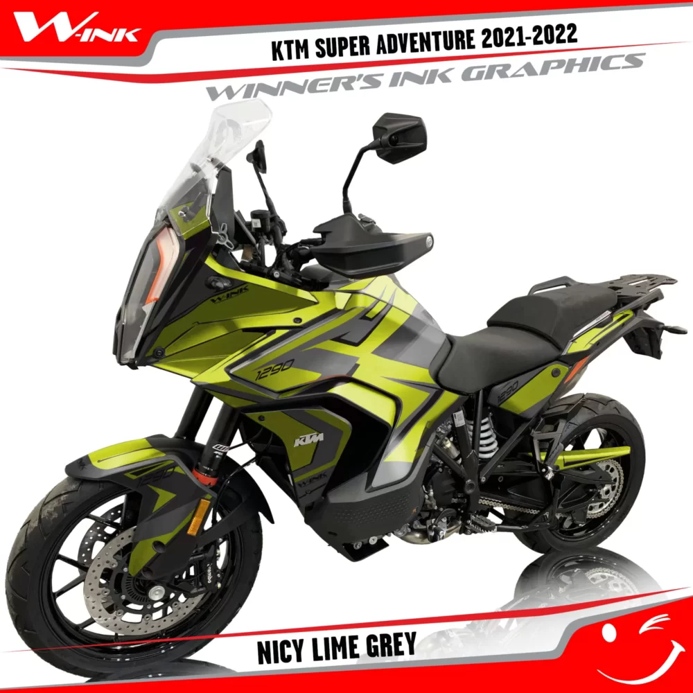 KTM-Super-Adventure-S-2021-2022-graphics-kit-and-decals-with-designs-Nicy-Lime-Grey