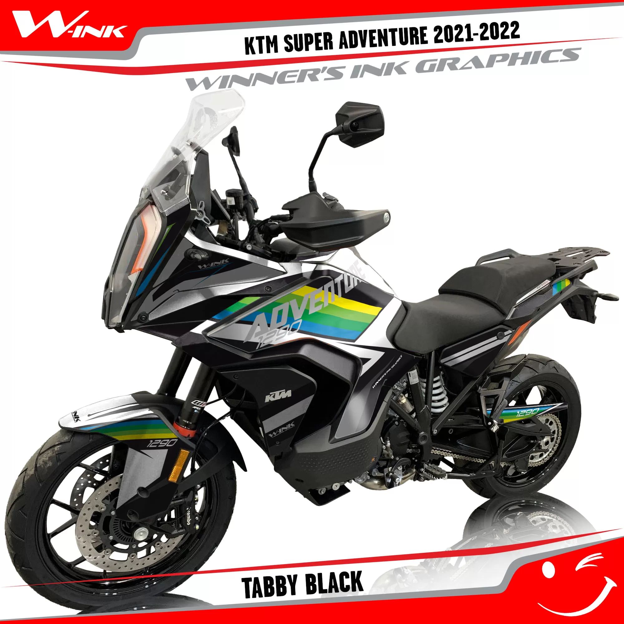 KTM-Super-Adventure-S-2021-2022-graphics-kit-and-decals-with-designs-Tabby-Black