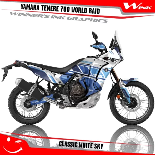 Yamaha-Tenere-700-2022-2023-2024-2025-World-Raid-graphics-kit-and-decals-with-desing-Classic-Full-White-Sky