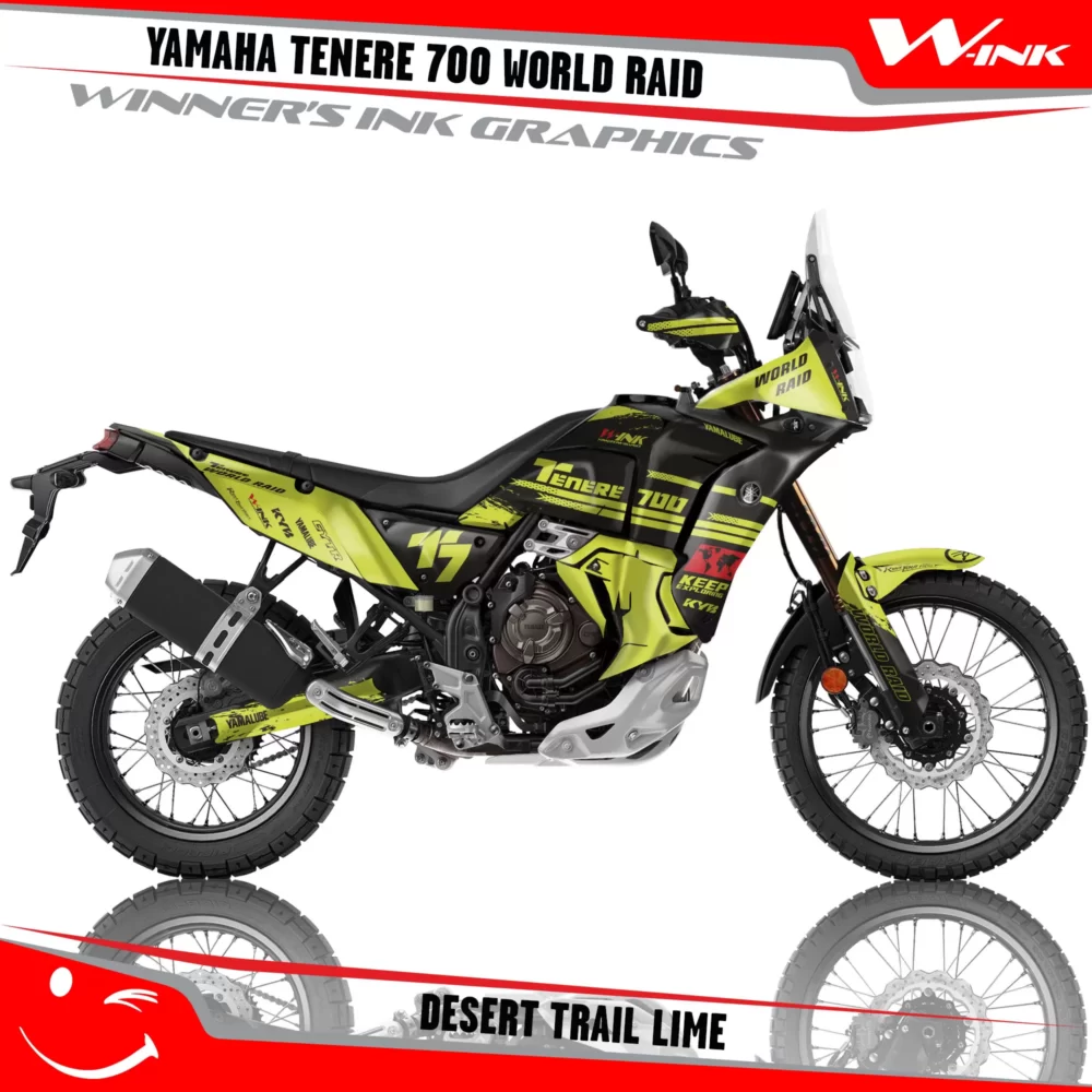 Yamaha-Tenere-700-2022-2023-2024-2025-World-Raid-graphics-kit-and-decals-with-desing-Desert-Trail-Black-Lime