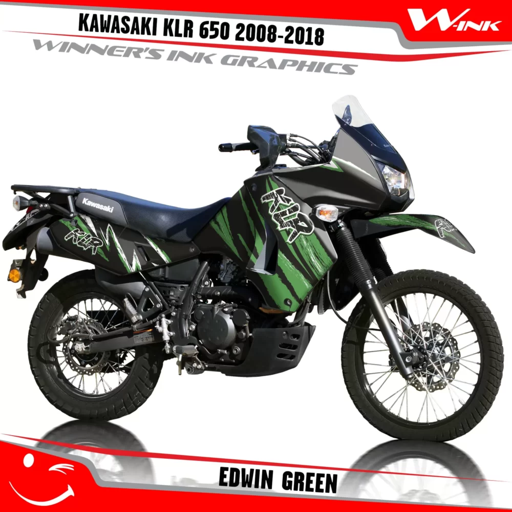 Kawasaki-KLR-650-2008-2009-2010-2011-2012-2013-2014-2015-2016-2017-2018-graphics-kit-and-decals-Edwin-Black-Green