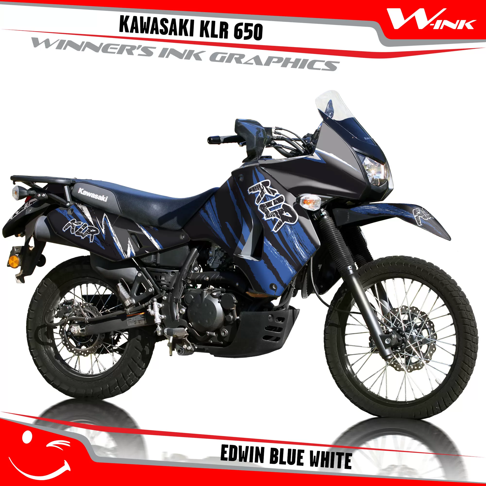 Kawasaki-KLR-650-2008-2009-2010-2011-2012-2013-2014-2015-2016-2017-2018-graphics-kit-and-decals-Edwin-Blue-White